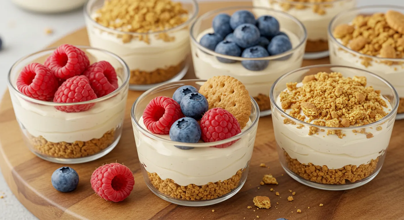 No-Bake Cheesecake Cups - tertiary view